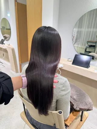 パーマ ulu名古屋栄所属・落合しほ/韓国ヘア/ 髪質改善/縮毛矯正のヘアスタイル