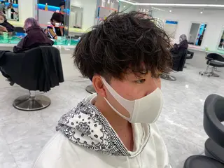 ショート カラー パーマ メンズ 【メンズサロン】 BLUCK 横浜のヘアスタイル