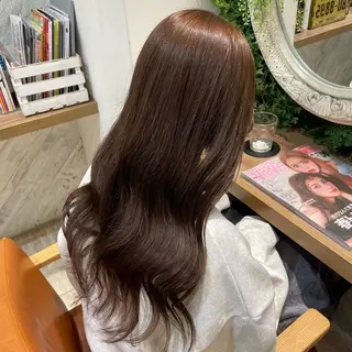 ロング カラー 横浜パーマ🌐 暖色カラー🍒もえかのヘアスタイル