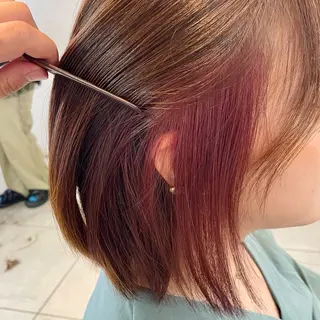 ショート カラー 横浜パーマ🌐 暖色カラー🍒もえかのヘアスタイル