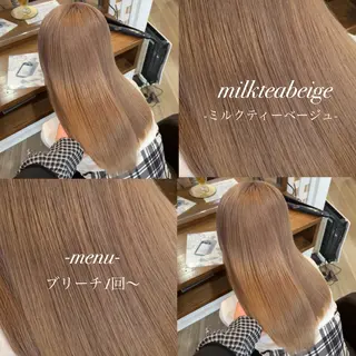 セミロング 🎀ハイトーン/ 艶カラー/夕月🎀のヘアスタイル