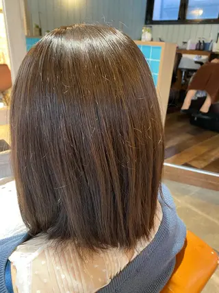 セミロング カラー ヘアアレンジ 🟣メンズパーマ 川端 永遠🟣のヘアスタイル