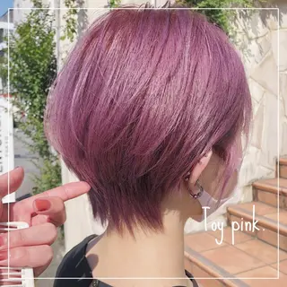 ショート カラー ヘアアレンジ 💕ブリーチ/ヘアメ 🎀YUUKAのヘアスタイル