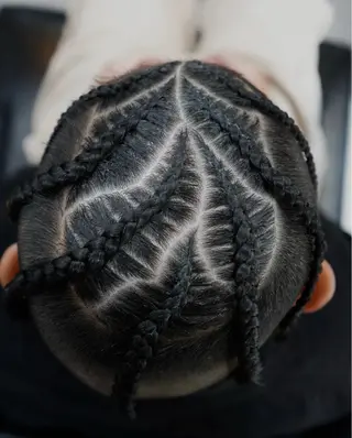 ロング メンズ ZUG2WANG所属・💈桜士郎💈 アフロ/コーンローのヘアスタイル