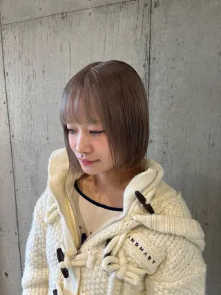 ミディアム カラー ヘアアレンジ 髪質改善・艶カラー・ ボブ・リクト💥のヘアスタイル