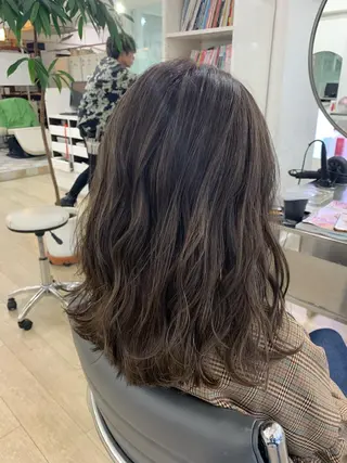 セミロング カラー Reb_keiji 👑小倉圭司のヘアスタイル