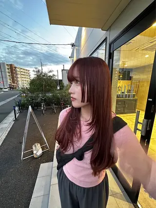 ロング さとう あおいのヘアスタイル