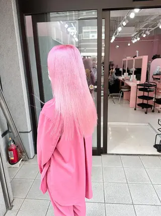 セミロング ❄️💛エクステ ブリーチ❄️yukiのヘアスタイル