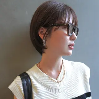 ショート aco/名古屋.栄 ボブ/透明感カラーのヘアスタイル