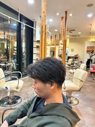 ショート パーマ メンズ Lit.自由が丘（SENJYU自由が丘）所属・【髪質改善/美髪】 ⭐️川嶋 陸央⭐️のヘアスタイル