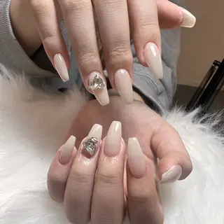 ネイル 🎀nana🫧 ワンホンネイル🎀のネイルデザイン