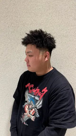 パーマ メンズ 山田 愛斗のヘアスタイル