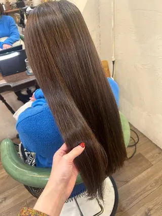 ロング カラー 馬場 瑞穂のヘアスタイル
