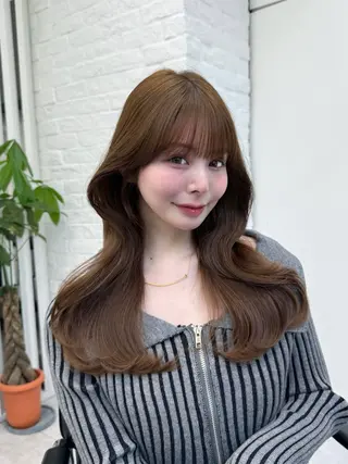 セミロング 映える顔まわり/前髪 特化 💗 ユキマのヘアスタイル