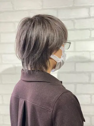 ショート カラー ✨ハイトーン カラー福岡拓也✨のヘアスタイル