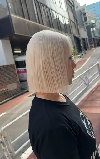 ショート カラー パーマ/ボブ /レイヤー チヒロのヘアスタイル