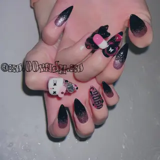 セミロング ネイル ⛓Miyu ⛓のネイルデザイン