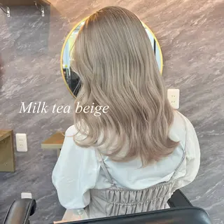 ロング カラー シールエクステ特化 ハイトーン、NANAのヘアスタイル