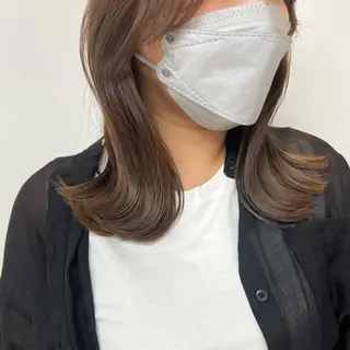 ミディアム SANA推し美容師 CHISA🍒のヘアスタイル