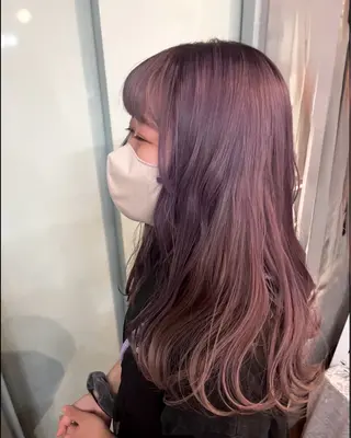 カラー ドアベルヘアリビング所属・加藤志保 🎗️🫧モデル募集のヘアスタイル