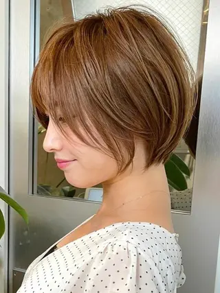 ショート カラー 横浜 店長 橋場優のヘアスタイル