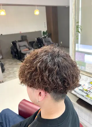 ショート パーマ メンズ KEN 🌟のヘアスタイル