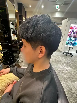 メンズ メンズカット/シャド ウパーマ/URYUのヘアスタイル