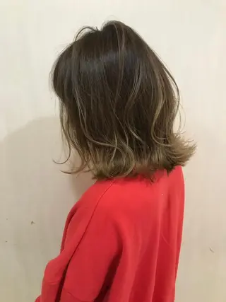 ミディアム カラー ヘアアレンジ 指名支持率NO.1 スタイリストのヘアスタイル