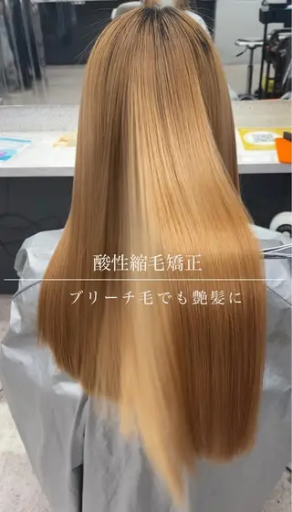 ロング 京都レイヤーカット/ 縮毛矯正/羽柴りくのヘアスタイル