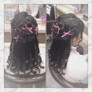 ロング ヘアアレンジ ヘアセット/着付け 𓇼 松本 夏美𓇼のヘアスタイル