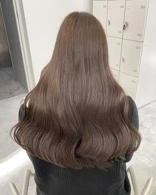 ロング カラー 暖色メンズレディース 🍓優 音のヘアスタイル