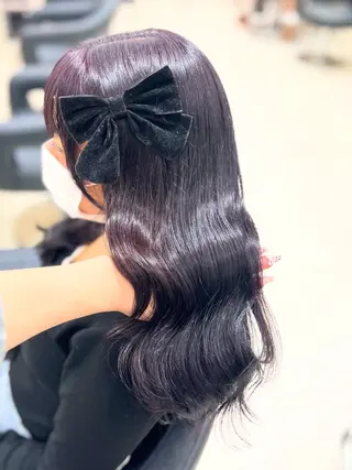 カラー ベージュ・ラベンダー カラー🎀りりのヘアスタイル