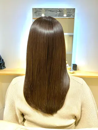 セミロング カラー 🏆蔵前個室 美容院🏆　大川月央のヘアスタイル