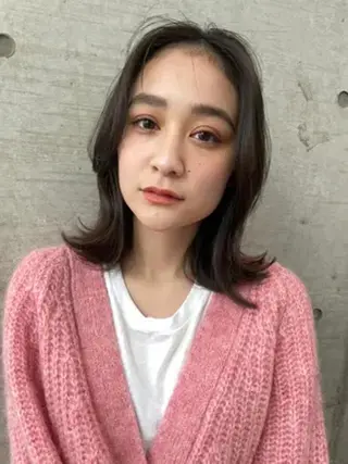 ミディアム 【Atem 大町店】 永森　優里花のヘアスタイル