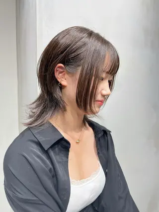 ミディアム 🐺立川のウルフ屋 さん🐺おかみ🐺のヘアスタイル