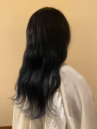 ロング カラー 長谷川 華奈子のヘアスタイル