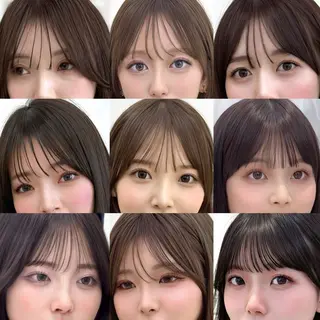 セミロング レイヤーカット/ 顔まわり/アオイのヘアスタイル