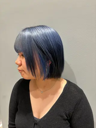 ミディアム カラー パーマ ヘアアレンジ メンズ 加藤 愛実のヘアスタイル