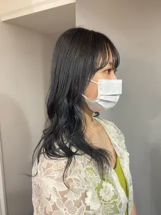 セミロング カラー ヘアアレンジ ボブ /ニュアンス/ satomi🧸💖のヘアスタイル