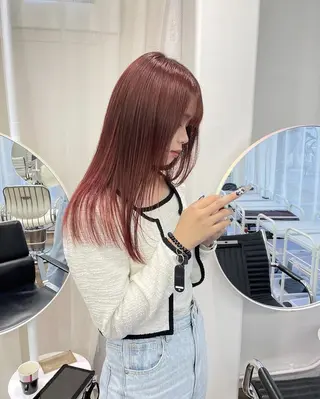 ロング 🎀韓国/艶髪/暗髪 🎀 柚月🫧立川駅のヘアスタイル