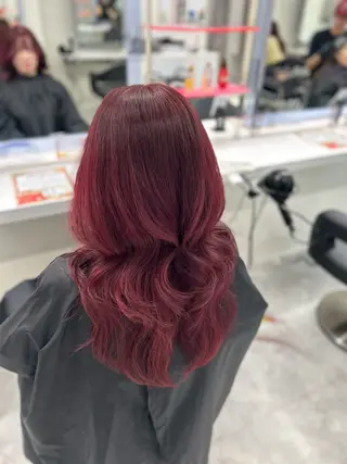 ロング カラー 【ﾐﾆﾓSALE】透 ける艶髪♡ストレートのヘアスタイル