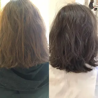 セミロング カラー 店長/mao/ 前髪/顔周りカットのヘアスタイル