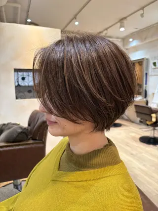 ショート カラー Sepiage  six所属・白髪ぼかしならお任せ KEITAのヘアスタイル