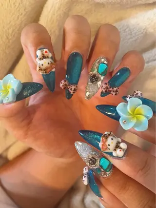 ネイル 🎀NAIL🎀 AI🪄︎︎◝✩のネイルデザイン