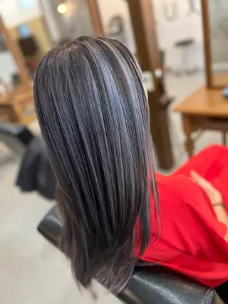 セミロング カラー Style Tのヘアスタイル