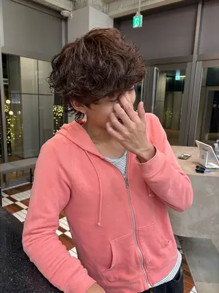 カラー パーマ メンズ 名古屋栄/モデル募集 sayoのヘアスタイル