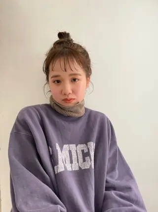 ミディアム カラー 浦野 未来のヘアスタイル