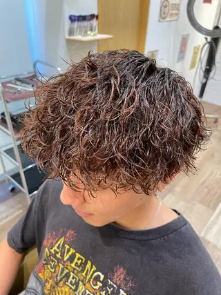 カラー パーマ メンズ メンズパーマ 北原寿樹のヘアスタイル