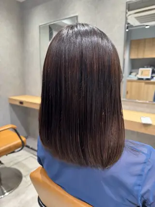 ミディアム カラー 須田 柚希のヘアスタイル