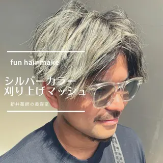 ショート カラー メンズ 佐々木 菜摘のヘアスタイル
